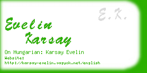 evelin karsay business card